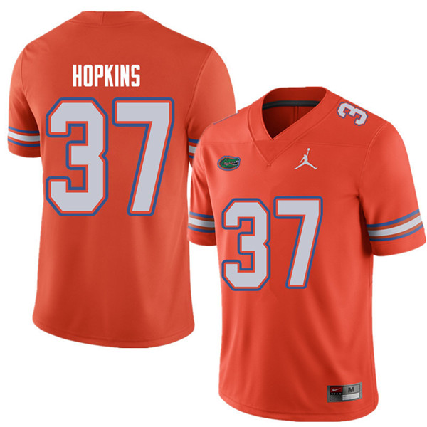 Jordan Brand Men #37 Tyriek Hopkins Florida Gators College Football Jerseys Sale-Orange